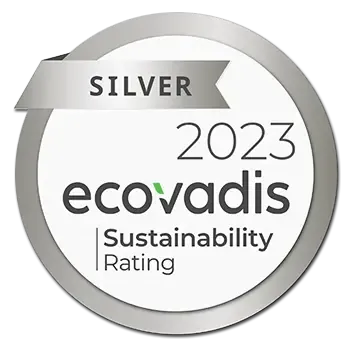 EcoVadis Silver 2023 Sustainability Rating medal