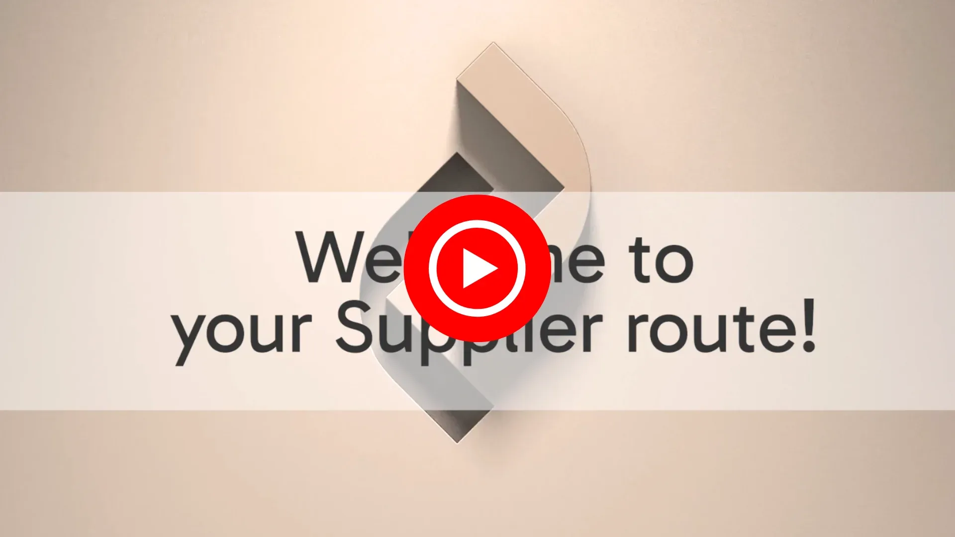 Watch the video “Welcome to your Supplier route!” (SharePoint, new tab)